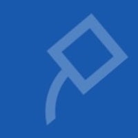 a blue square on a blue background